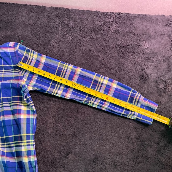 Ralph Lauren button down shirt featuring a multicolor plaid pattern - Picture 7 of 8